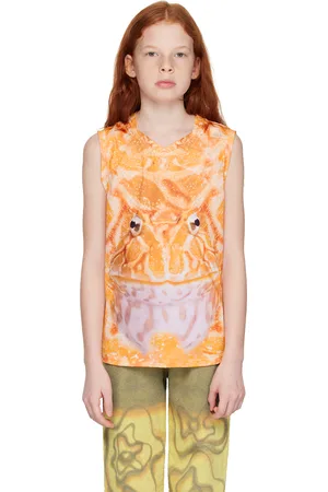 Collina Strada SSENSE Exclusive Kids Orange Cardio Dachi Tank Top