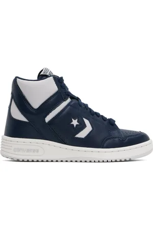 Converse Navy & Gray Weapon Mid Top Sneakers