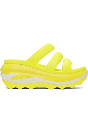 Crocs Yellow Mega Crush Triple Strap Sandals
