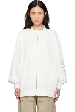 Maison Margiela Off-White Zip Bomber Jacket