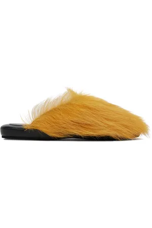 Marni Yellow Fussbett Sabot Slippers