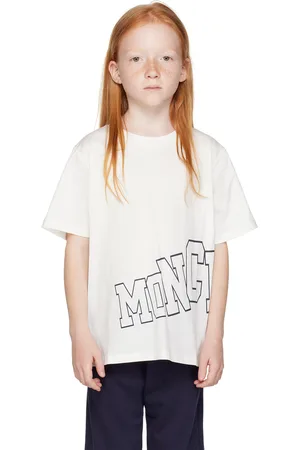 Moncler Kids White Printed T-Shirt