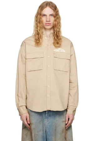Dsquared2 Beige Icon Dropped Shoulder Shirt