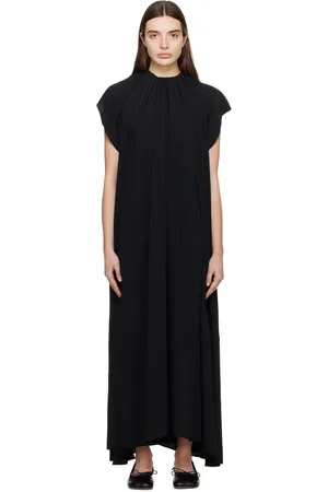 Maison Margiela Black Asymmetric Maxi Dress