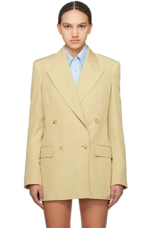 Stella McCartney Beige Double-Breasted Blazer