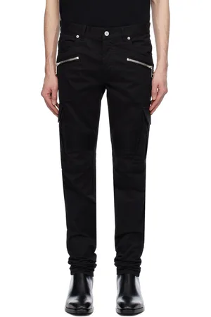 Balmain Black Zip Cargo Pants