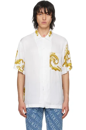 VERSACE White Watercolor Couture Shirt