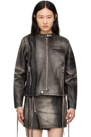 Eytys SSENSE Exclusive Brown Damon Leather Jacket