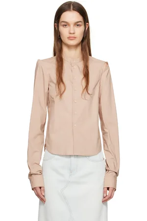 Maison Margiela Tan Cut-Out Shirt