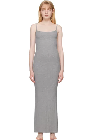 SKIMS Gray Soft Lounge Long Slip Maxi Dress