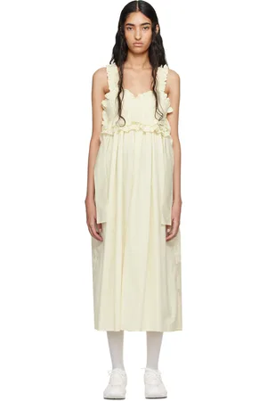 Cecilie Bahnsen Yellow Giovanna Midi Dress