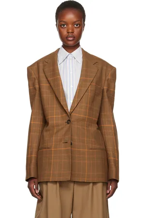 Stella McCartney Tan Check Blazer