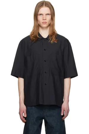 LEMAIRE Black Washed Pyjama Shirt