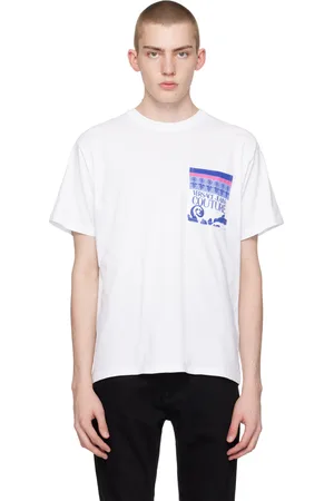 VERSACE White Printed T-Shirt