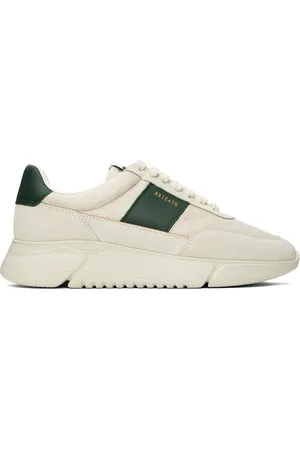 Axel Arigato Beige & Green Genesis Vintage Sneakers