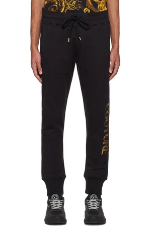 VERSACE Black Drawstring Sweatpants