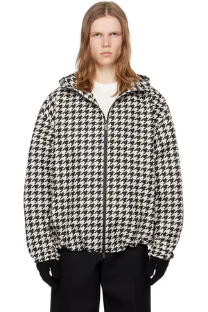 Burberry Black & White Houndstooth Jacket