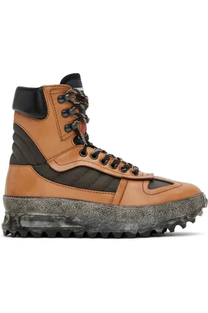 Maison Margiela Tan & Black Climber Boots