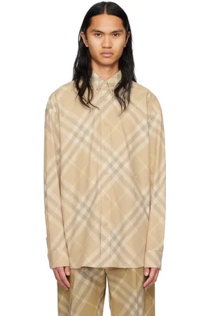 Burberry Beige Check Shirt