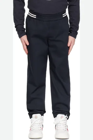 Moncler Kids Navy Patch Pants