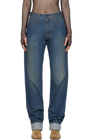 Maison Margiela Blue Turn-Up Jeans