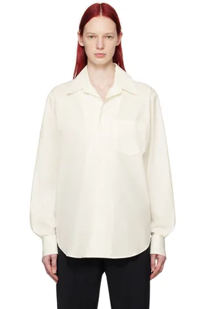 Maison Margiela Off-White Cutout Shirt