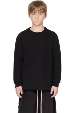 Rick Owens Kids Black Crewneck Sweatshirt