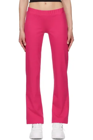 VERSACE Pink Crystal-Cut Lounge Pants
