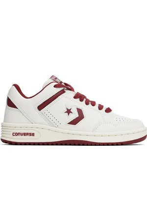 Converse White & Red Weapon Sneakers