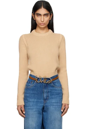 Chloé Beige Cropped Sweater