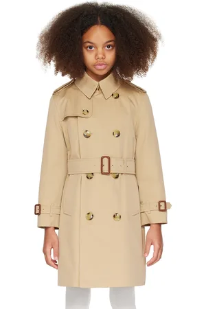 Burberry Kids Beige Belted Trench Coat