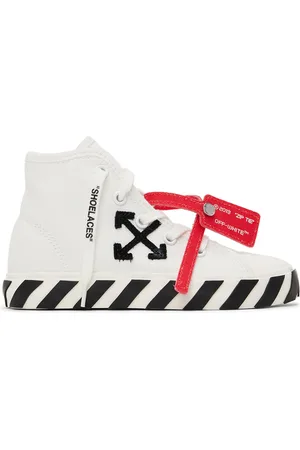 OFF-WHITE Kids White Vulcanized Sneakers