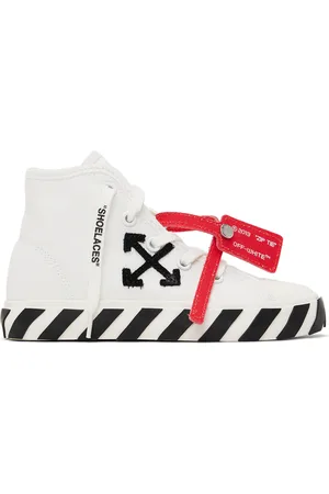OFF-WHITE Kids White Vulcanized Sneakers