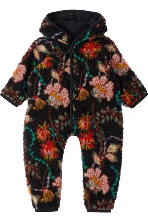 Maed for mini Baby Black Fluffy Firefly Jumpsuit