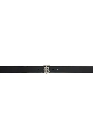 Burberry Black & Tan Leather 