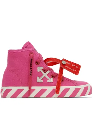 OFF-WHITE Kids Pink Vulcanized Sneakers