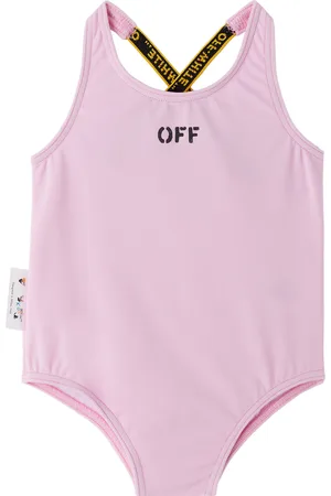 OFF-WHITE Baby Pink Industrial One-Piece Swimsuit