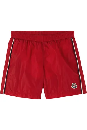 Moncler Big Kids Red Nylon Swim Shorts