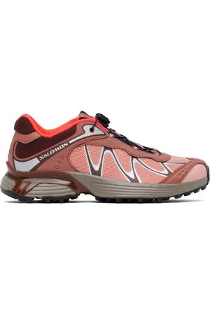 Salomon Burgundy & Pink XT-Whisper Sneakers