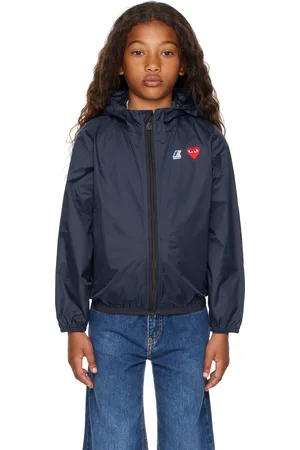 Comme des Garçons PLAY Kids Navy K-Way Edition Full Zip Jacket