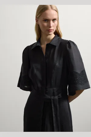 Stefanel Vestito chemisier con sangallo