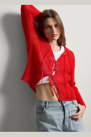 Stefanel Cardigan lavorato con laccetti