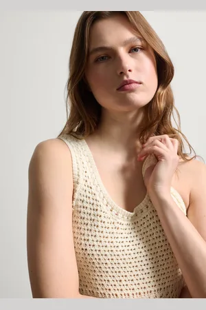 Stefanel Tank top in cotone crochet