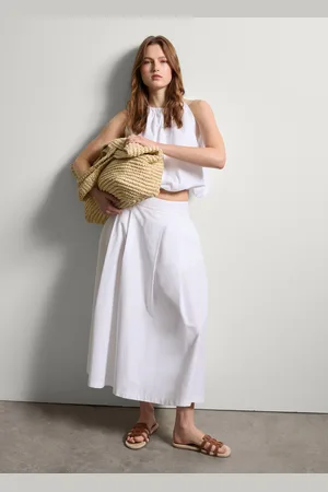 Stefanel Borsa shopper in rafia intrecciata