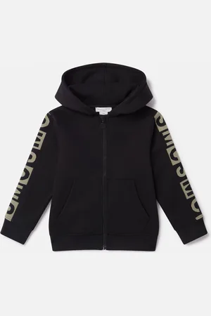 Stella McCartney Felpa con Cappuccio e Zip con Logo, Donna,