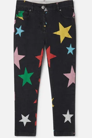 Stella McCartney Jeans in Denim con Motivo Stella, Donna,