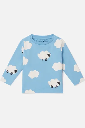 Stella McCartney Maglietta a Maniche Lunghe con Motivo Pecora, Donna,