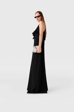 Stella McCartney Abito con Scollo a V e Volant, Donna,