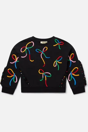 Stella McCartney Felpa con Stampa Nastro e Balze, Donna,