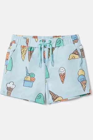 Stella McCartney Pantaloncini da Mare con Stampa Rana,